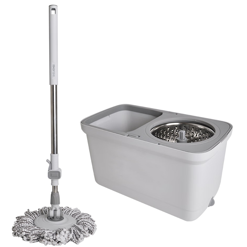Hot Sales Adjustable Rotating Non - Stick Magic Cotton Thread Bucket Set Microfiber Spinning Mop for Kitchen Floor Cleaning
