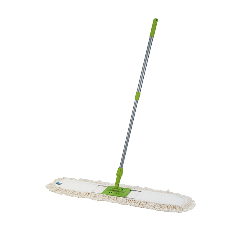 Commercial Telescopic Aluminum Pole Cotton Flat Mop Microfiber Floor Cleaning Mop in Lobbies Shopping Malls Hotels and Hospitals