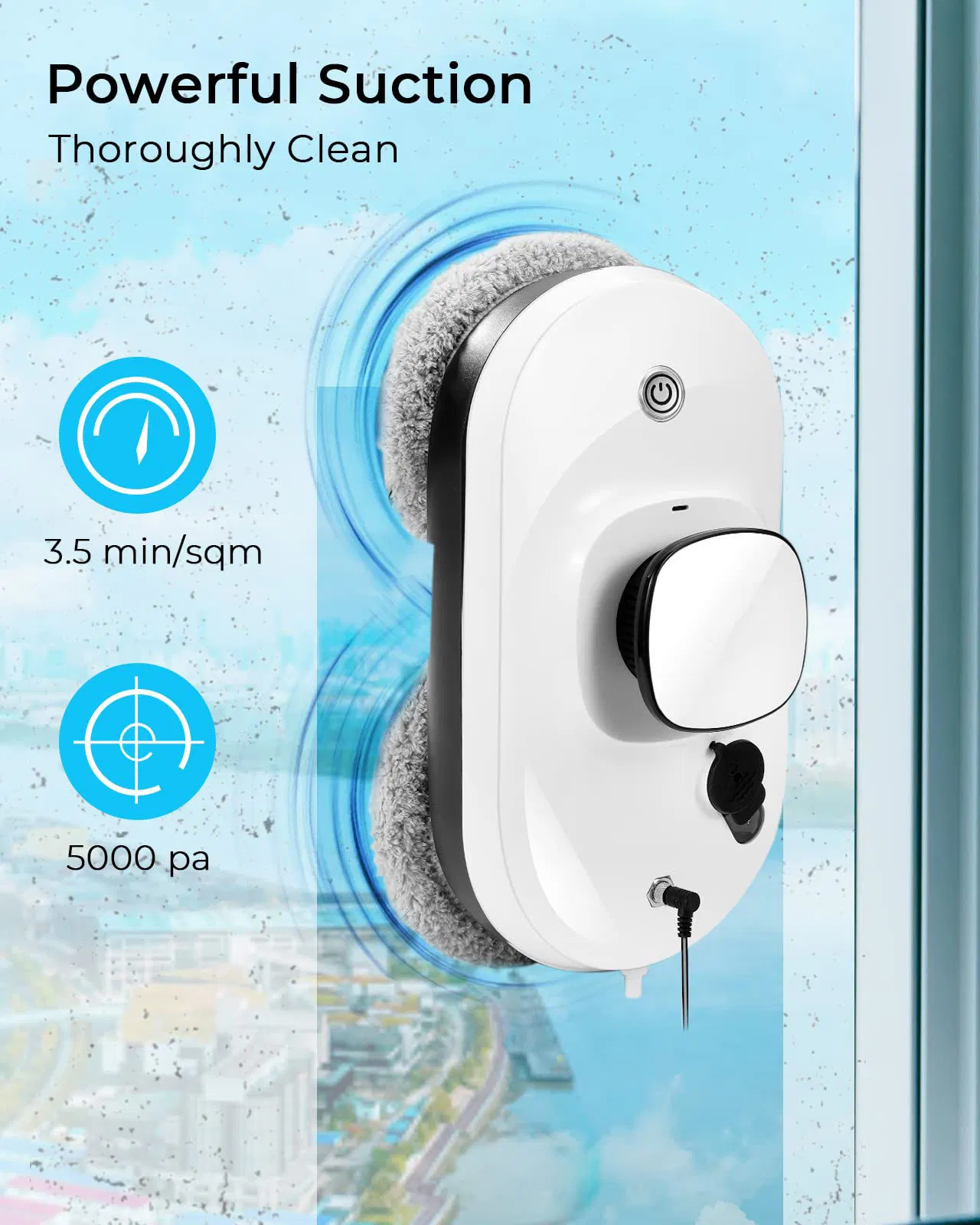 Automatic Spray Window Vacuum Cleaner Electric Household Cleaning Machine