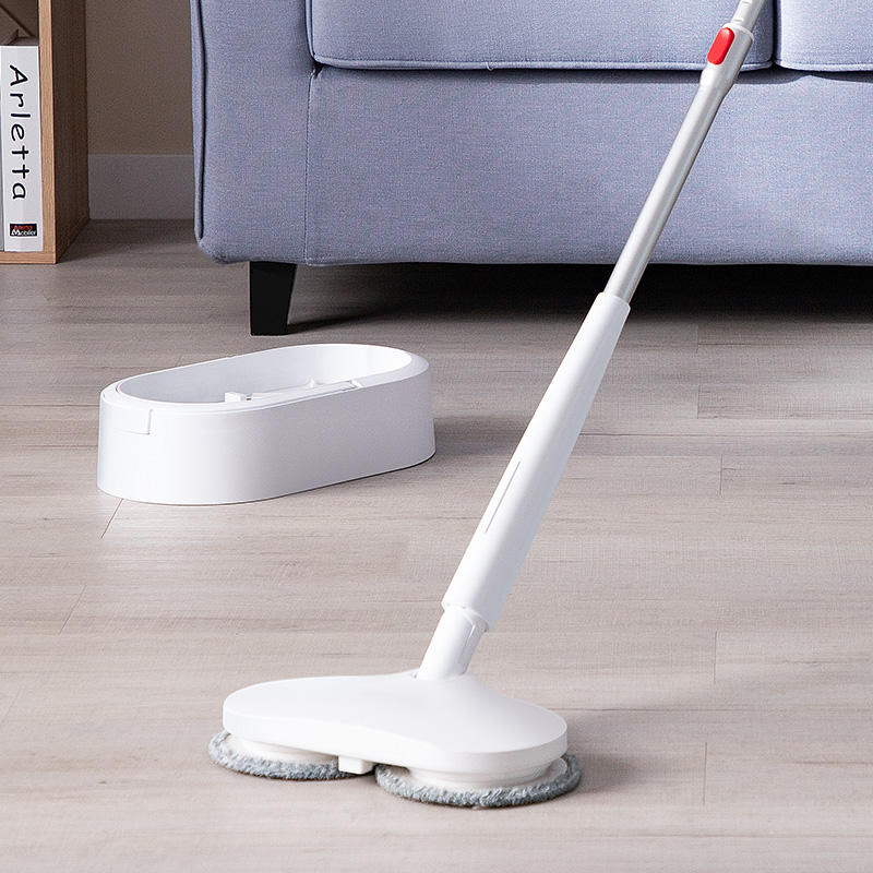 Household Wireless Electric Floor Cleaning Mop with Extensible Aluminum Handle Spin Mop