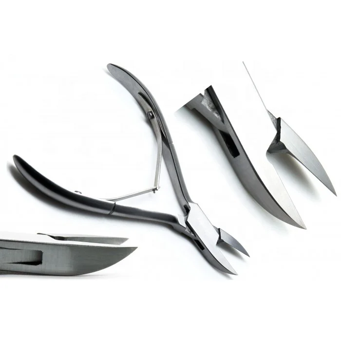 Stainless Steel Podiatry Nail Nipper With Sharp Straight Blades Double Spring And Box Joint For Thick And Ingrown Toenails
