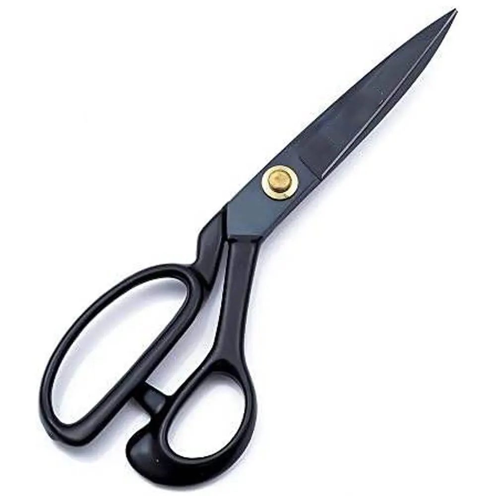 Black Coated Stainless Steel Tailor Scissors Sharp Dressmaking Shears Heavy Duty Fabric Cutting Tool
