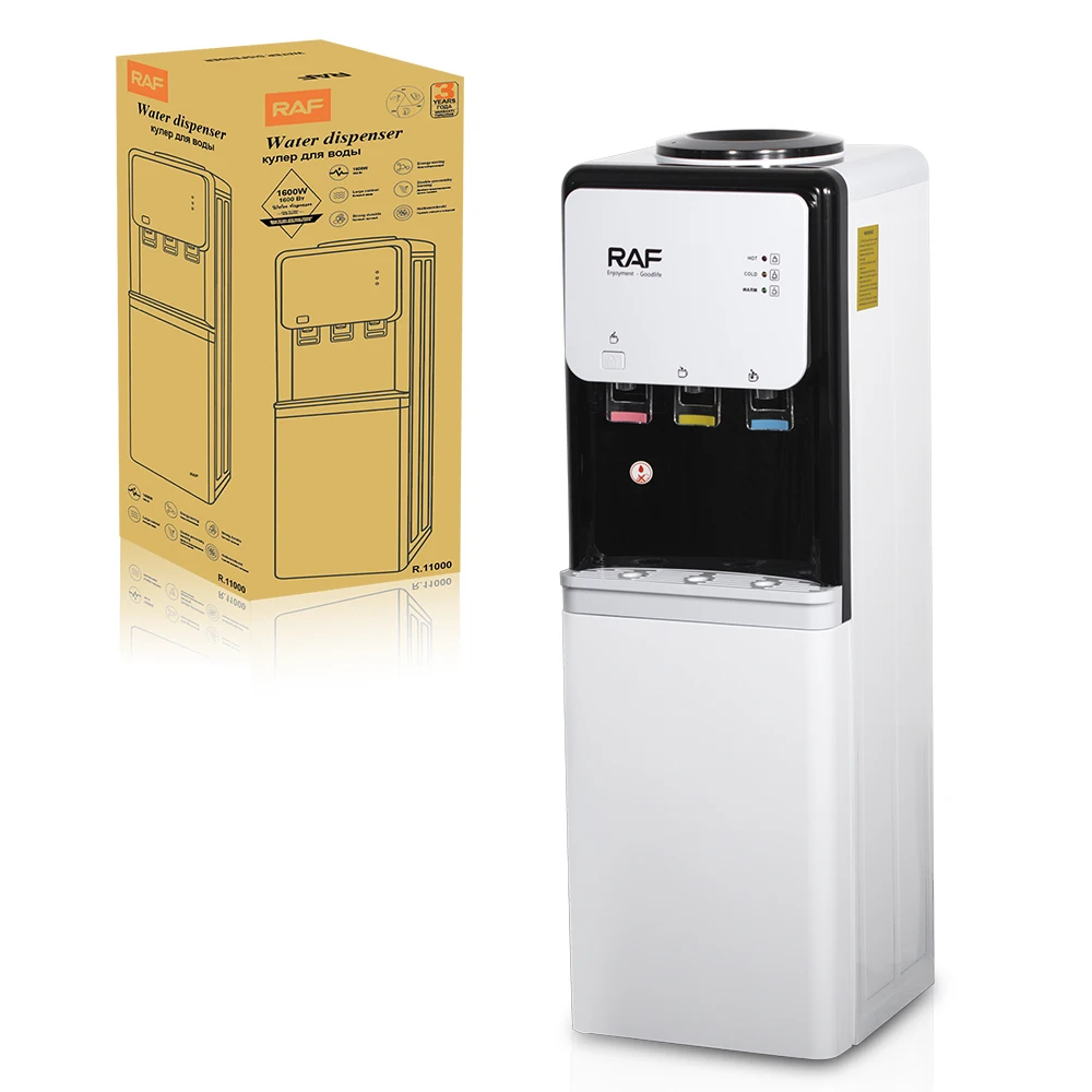Raf 1600w Water Dispenser Standing Water Cooler Hot Warm And Cold Water Machine Large Cabinet Energy Saving Durable Design