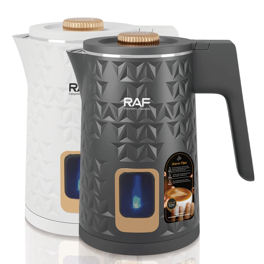 Raf 1500w Electric Kettle 2.0l Large Capacity Rapid Boil Water Heater Bpa Free Led Light 360 Swivel Base Tea Kettle R.7980