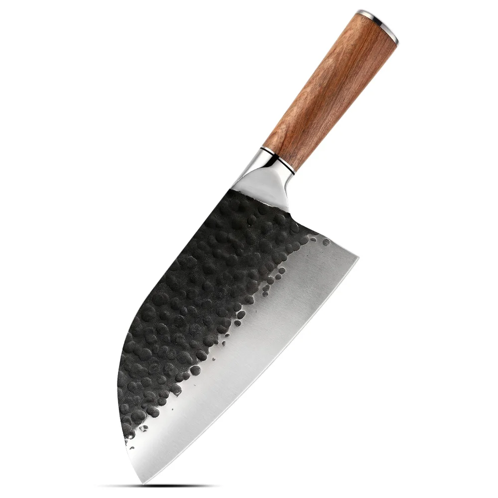 Professional Chef Kitchen Butcher Knives Handmade Forged Serbian Viking Cooking Cleaver Chef Knife Utility