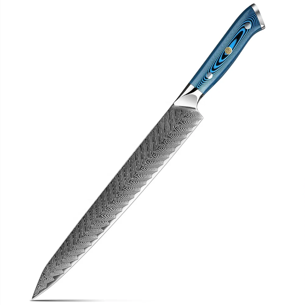 Sujihiki Messer Sakimaru Yanagiba Takohiki Eco-friendly Kitchen Knife Steel Damascus Fish Filleting Knife Sushi Knife