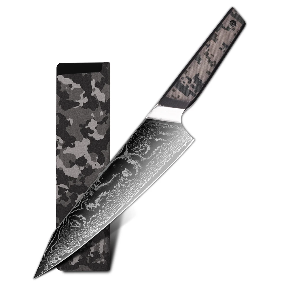 Yangjiang Amber Luxury Damascus Vg10 Steel Kitchen Kiritsuke Knife