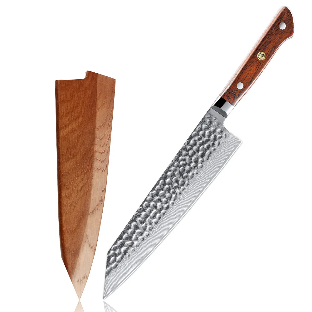 High Quality Japanese Chef Knives Damascus Knife With Wood Handle