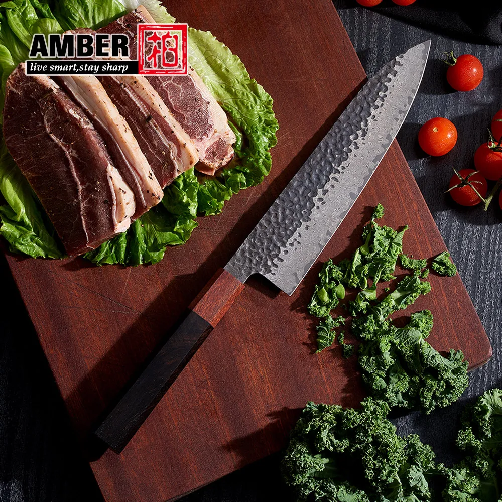 Professional 67layers Damascus Steel Forged Sharp Japanese Kitchen Knives With Wooden Handle