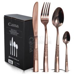 QANA Factory Wholesale OEM China Manufacturer Dinner Party Luxury Cutlery Set Stainless Steel Flatware Tableware knife and fork