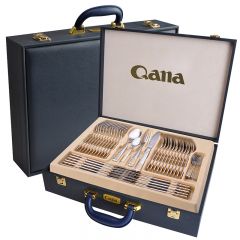 84pcs Kitchen Stainless steel titanium plated thick table knife set western steak special knife Factory Wholesale