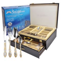 72/86PCS stainless steel tableware set knife, fork and spoon