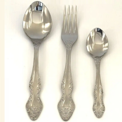 Set of cutlery, forks and spoon 3 for 6 persons