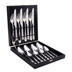Luxury Gold-Plated Cutlery Set with premium Wooden Handles - 12-Piece Stainless Steel Flatware for Elegant Dining &amp;amp; Special Occasions