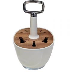 24 sets of tableware + plastic utensil bucket