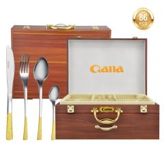 86 pieces high-grade stainless steel tableware set