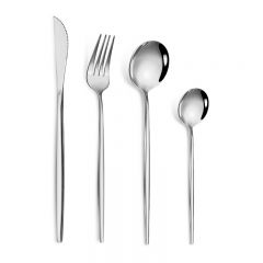 Silverware Set, Luxury Flatware Set for 4, Stainless Steel Cutlery Set with Diamond Cut Pattern for Kitchen, Home, Wedding, Party, Mirror Polished and Dishwasher Safe