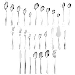 Stainless steel tableware in the hotel (Western style)