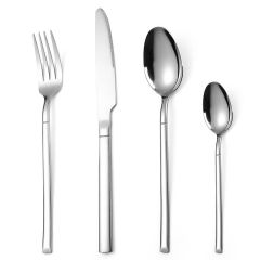 Stainless Steel Dinner Spoons Set，Silver