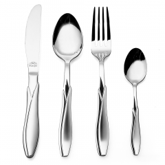 Food-Grade Stainless Steel Flatware Set, Mirror Polished Spoons And Forks Knife Set, Heavy Duty Cutlery Utensils Set for Home Kitchen Restaurant Wedding
