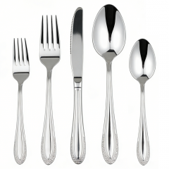 Food-Grade Stainless Steel Flatware Set, Mirror Polished Spoons And Forks Knife Set, Heavy Duty Cutlery Utensils Set for Home Kitchen Restaurant Wedding