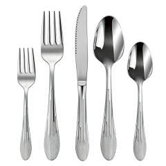 Food-Grade Stainless Steel Flatware Set, Mirror Polished Spoons And Forks Knife Set, Heavy Duty Cutlery Utensils Set for Home Kitchen Restaurant Wedding