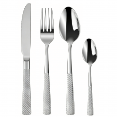 Food-Grade Stainless Steel Flatware Set, Mirror Polished Spoons And Forks Knife Set, Heavy Duty Cutlery Utensils Set for Home Kitchen Restaurant Wedding