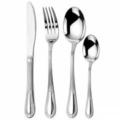 Food-Grade Stainless Steel Flatware Set, Mirror Polished Spoons And Forks Knife Set, Heavy Duty Cutlery Utensils Set for Home Kitchen Restaurant Wedding