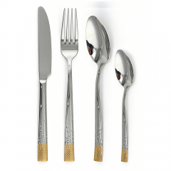 Food-Grade Stainless Steel Flatware Set, Mirror Polished Spoons And Forks Knife Set, Heavy Duty Cutlery Utensils Set for Home Kitchen Restaurant Wedding