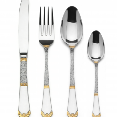 Food-Grade Stainless Steel Flatware Set, Mirror Polished Spoons And Forks Knife Set, Heavy Duty Cutlery Utensils Set for Home Kitchen Restaurant Wedding