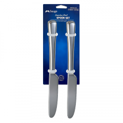 High quality table knife set 6 pieces with fork included Made of 430 stainless steel Flatware Stock Buffed Polishing