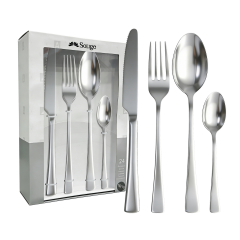 24PCS-Color boxSet 430 Flatware Stock Buffed Polishing