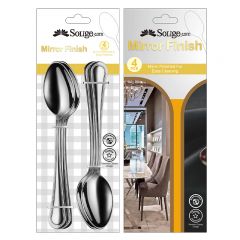 4pcs Tea spoon with paper card  SS201