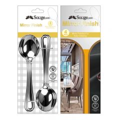 4pcs Soup Spoon with paper card  SS201