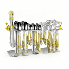 60 sets of kitchenware with gold plating + iron frame