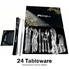 24-piece high-grade mirror finish set